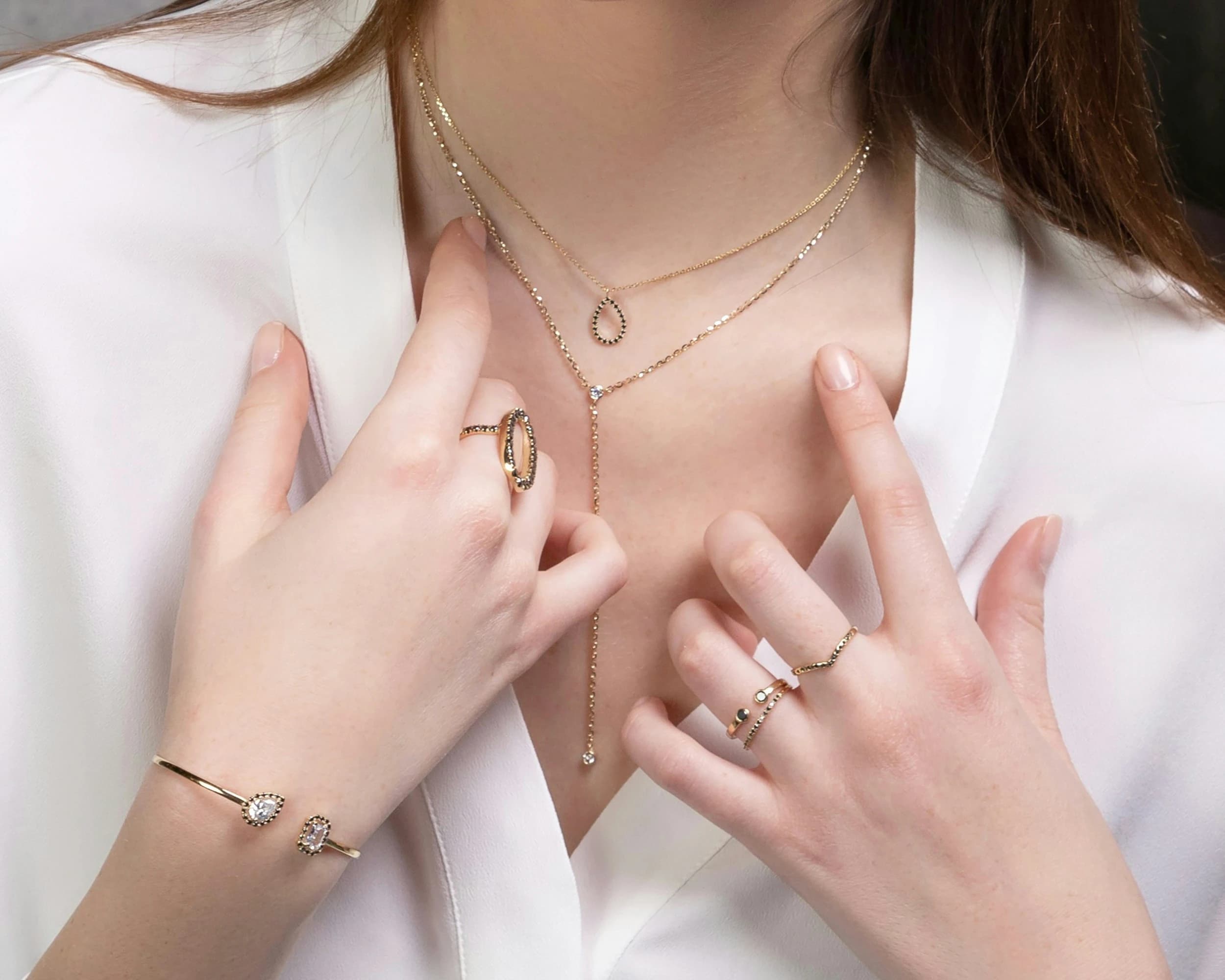 Editorial jewelry portrait