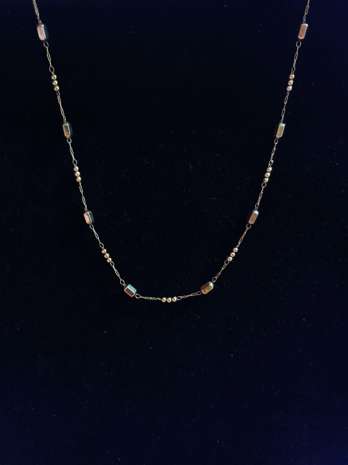 Aurora Bar & Bead Station Necklace