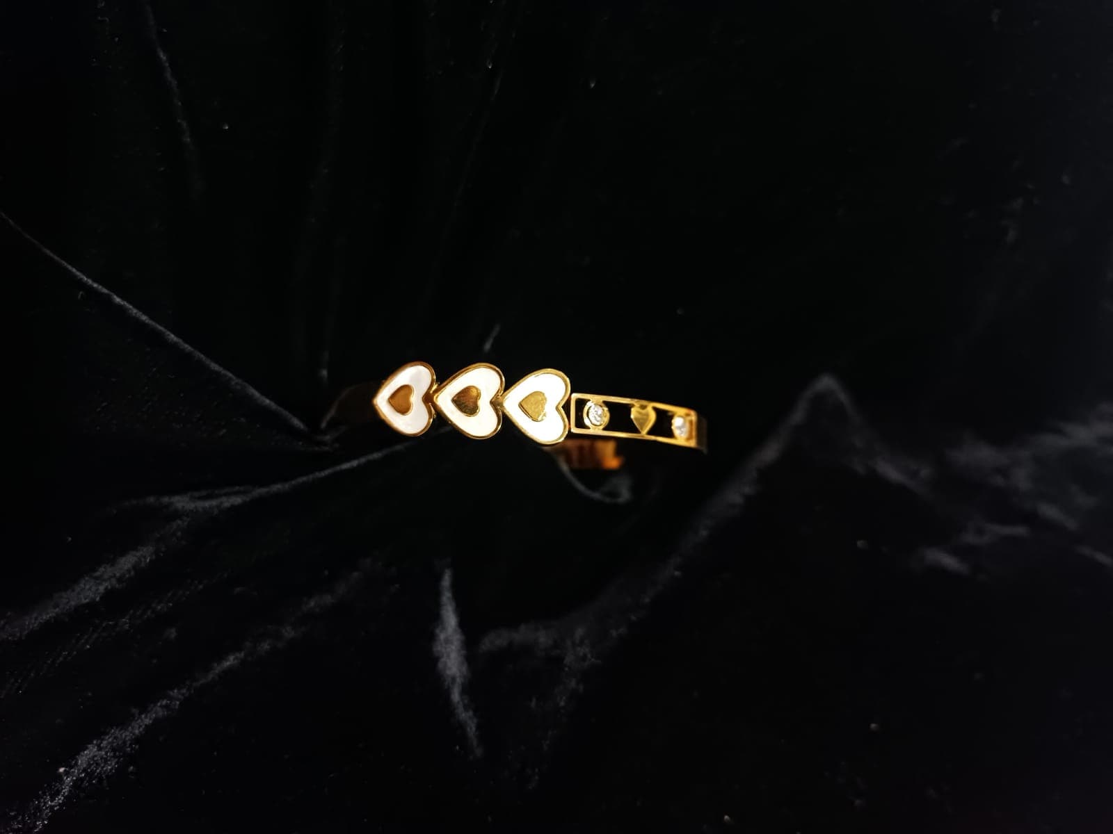 Triple Heart Band Ring