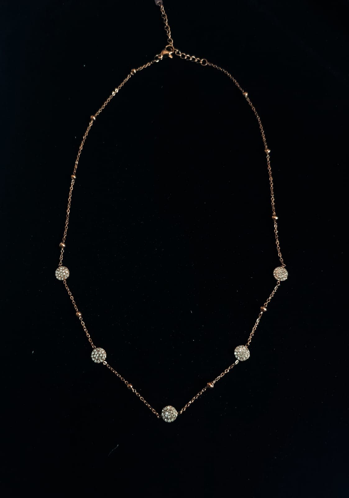 Crystal Station Bead Necklace